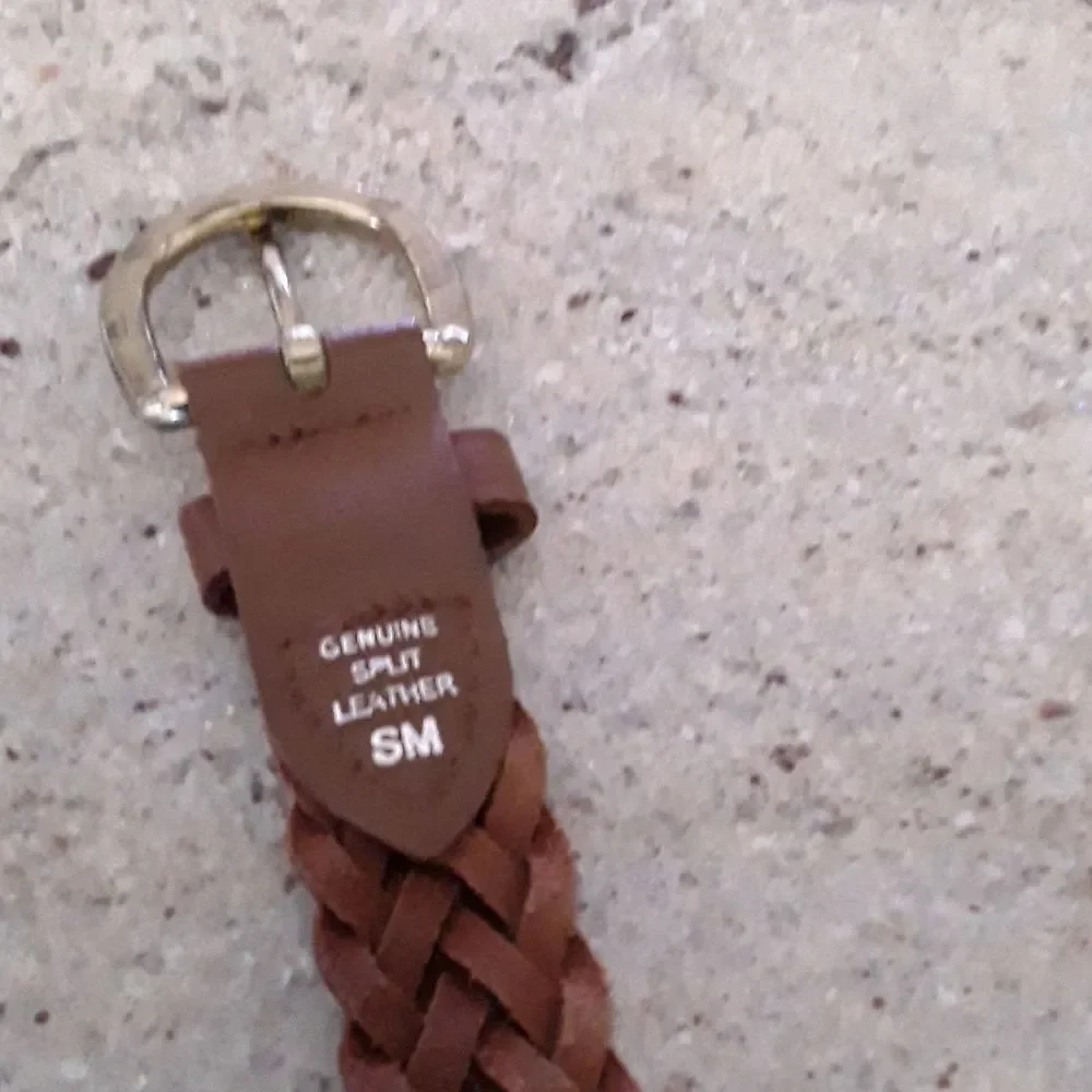 Classic Brown Braided Leather Belt